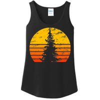 Vintage Sunset Tree Ladies Essential Tank