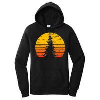 Vintage Sunset Tree Women's Pullover Hoodie