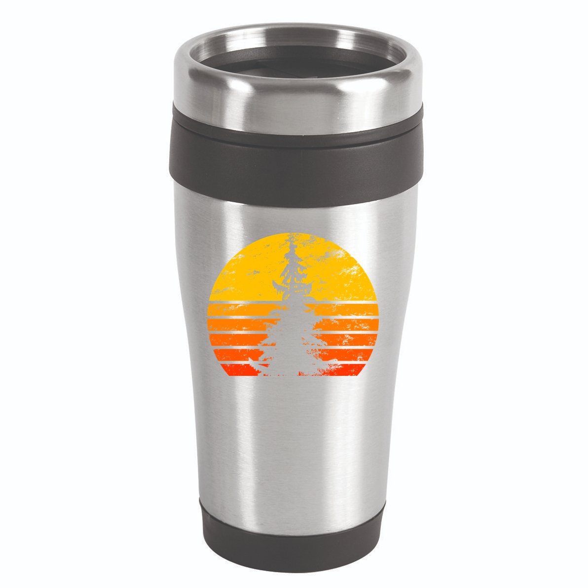 Vintage Sunset Tree 16oz Travel Tumbler