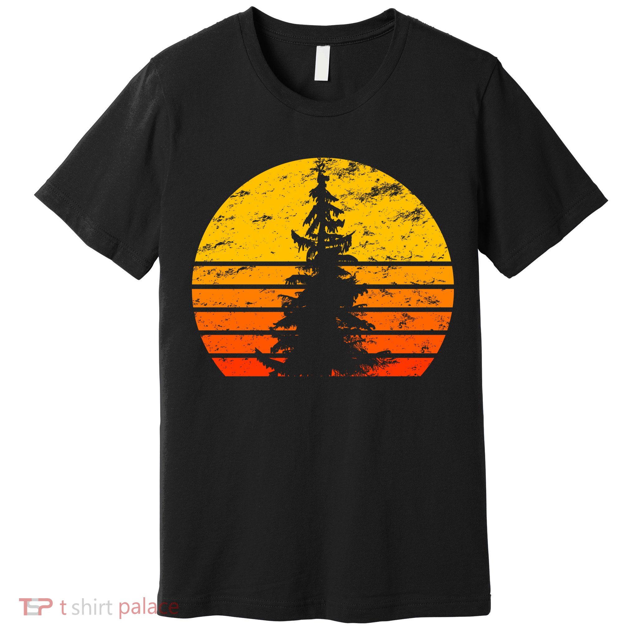 Vintage Sunset Tree Premium T-Shirt