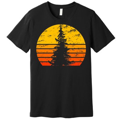 Vintage Sunset Tree Premium T-Shirt