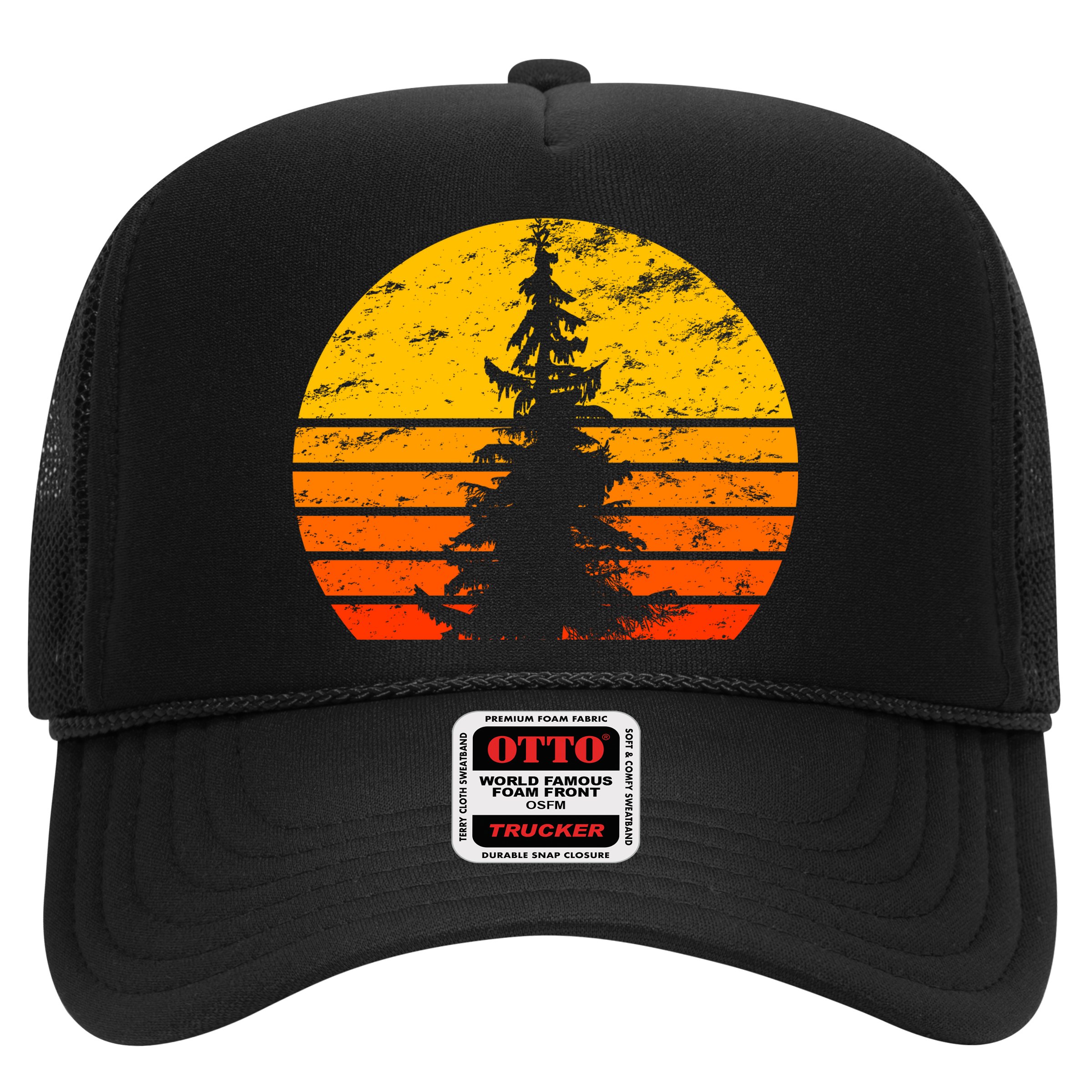 Vintage Sunset Tree Hat