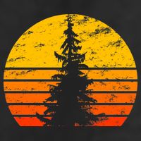 Vintage Sunset Tree Hat
