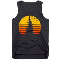 Vintage Sunset Tree Tank Top