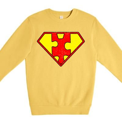 Vintage Super Autism Premium Crewneck Sweatshirt