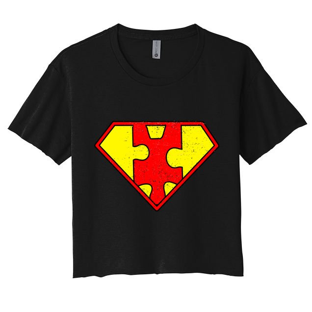 Vintage Super Autism Crop Top