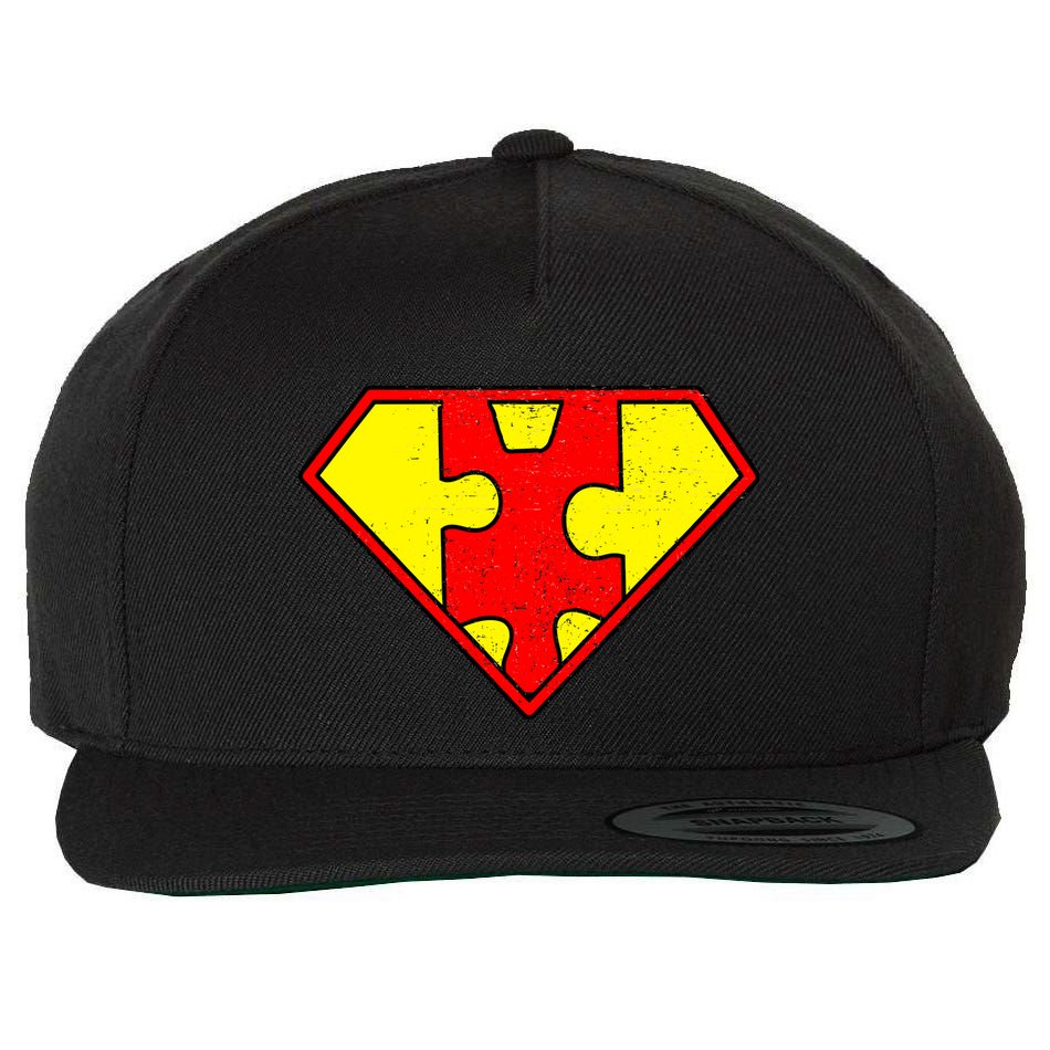 Vintage Super Autism Wool Snapback Cap