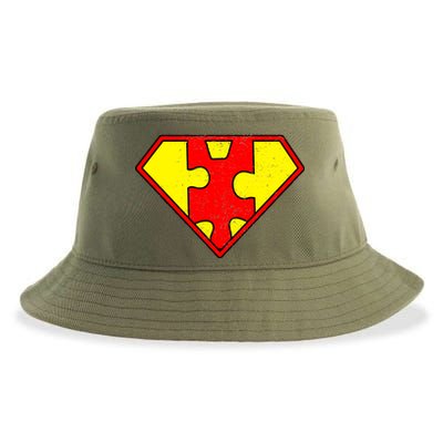 Vintage Super Autism Sustainable Bucket Hat