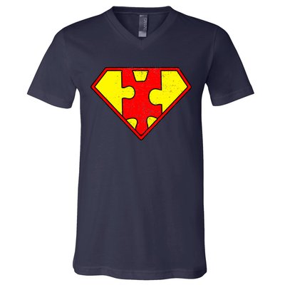 Vintage Super Autism V-Neck T-Shirt