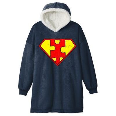 Vintage Super Autism Hooded Wearable Blanket