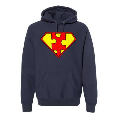 Vintage Super Autism Premium Hoodie