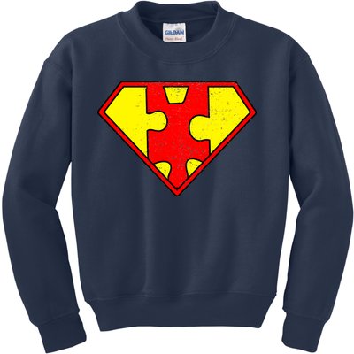 Vintage Super Autism Kids Sweatshirt