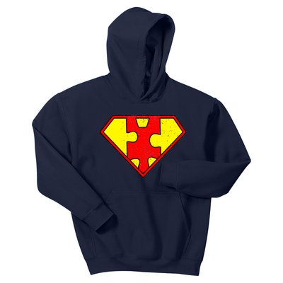 Vintage Super Autism Kids Hoodie