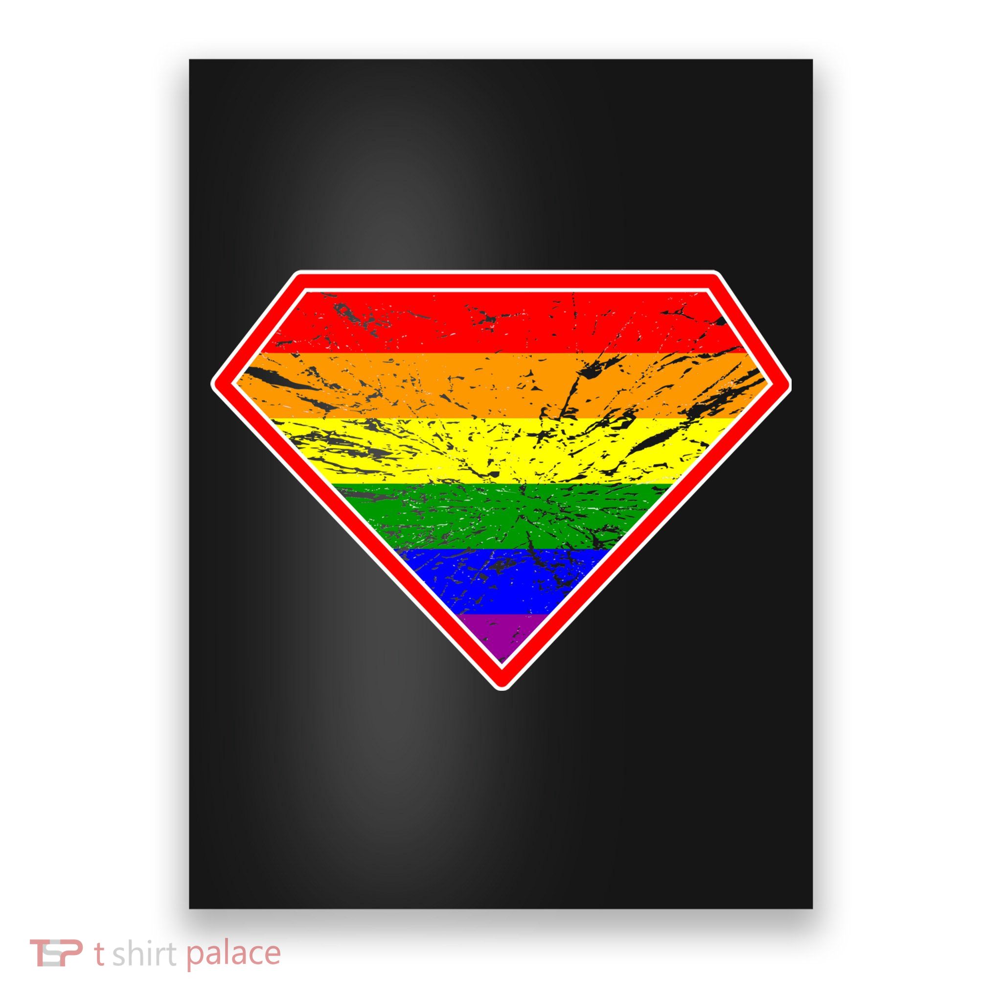 Vintage Super Gay Logo Poster