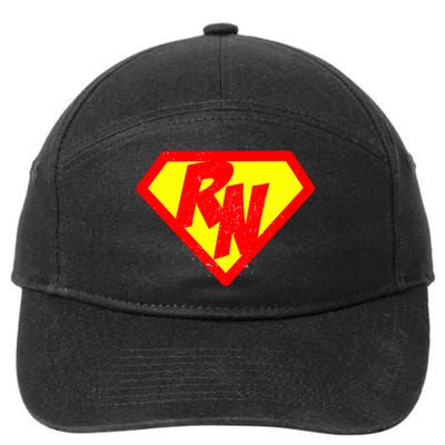 Vintage Super Nurse RN Distressed 7-Panel Snapback Hat