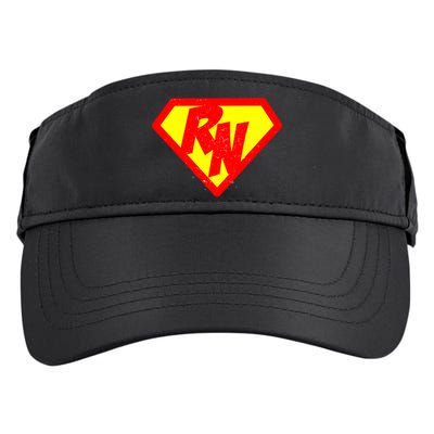 Vintage Super Nurse RN Distressed Adult Drive Performance Visor
