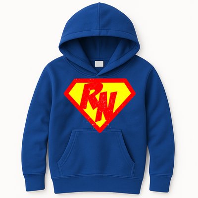 Vintage Super Nurse RN Distressed Kids Hoodie