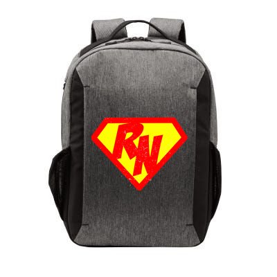 Vintage Super Nurse RN Distressed Vector Backpack