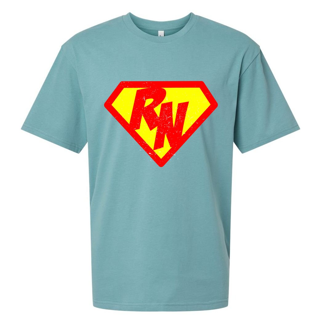 Vintage Super Nurse RN Distressed Sueded Cloud Jersey T-Shirt