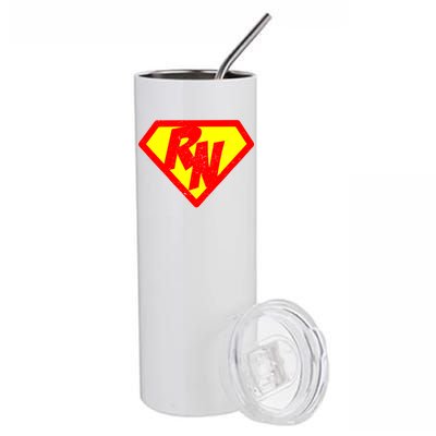 Vintage Super Nurse RN Distressed Stainless Steel Tumbler