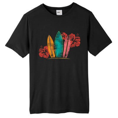 Vintage Surfing Emblem Tall Fusion ChromaSoft Performance T-Shirt