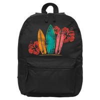 Vintage Surfing Emblem 16 in Basic Backpack