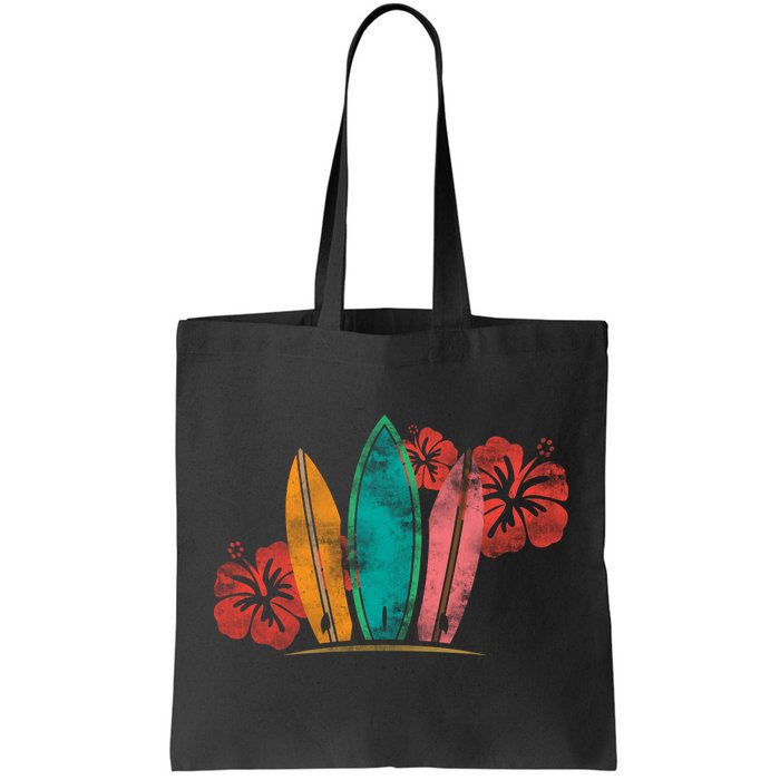 Vintage Surfing Emblem Tote Bag