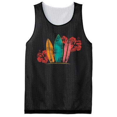 Vintage Surfing Emblem Mesh Reversible Basketball Jersey Tank