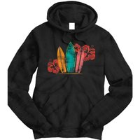 Vintage Surfing Emblem Tie Dye Hoodie