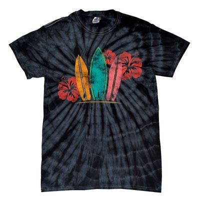 Vintage Surfing Emblem Tie-Dye T-Shirt