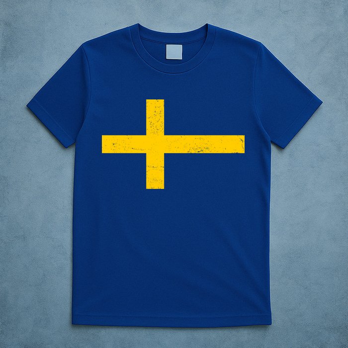 Vintage Swedish Flag T-Shirt