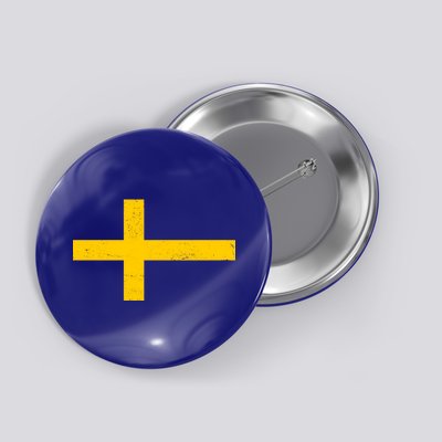 Vintage Swedish Flag Button