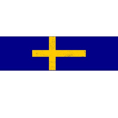 Vintage Swedish Flag Bumper Sticker