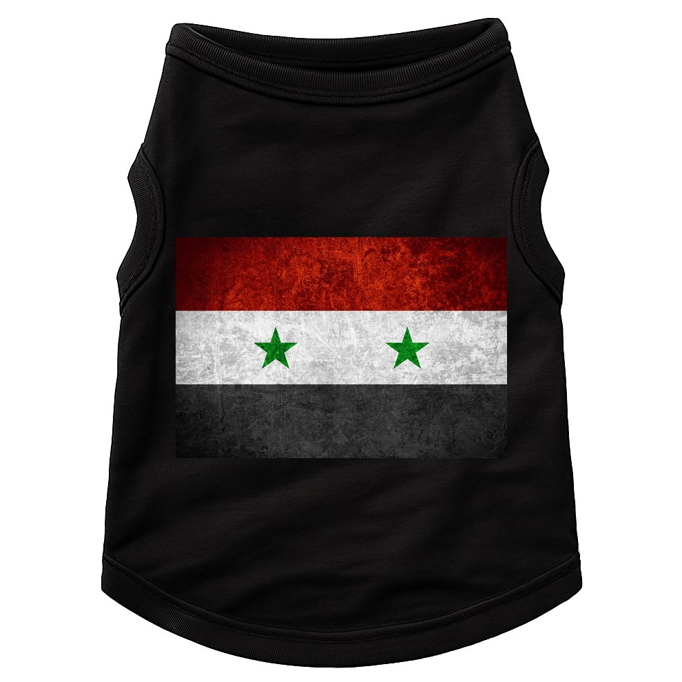 Vintage Syrian Independence Flag Doggie Tank