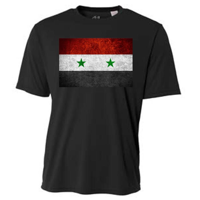 Vintage Syrian Independence Flag Cooling Performance Crew T-Shirt