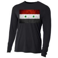 Vintage Syrian Independence Flag Cooling Performance Long Sleeve Crew