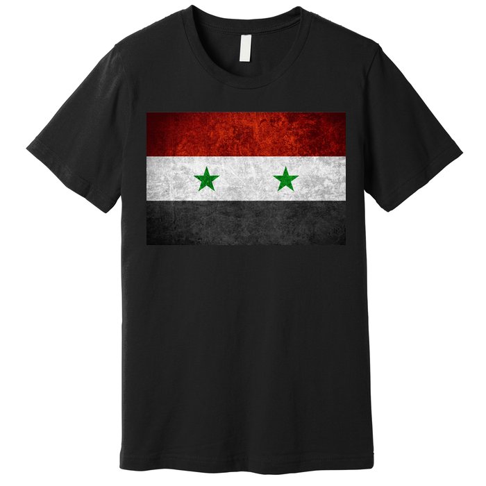 Vintage Syrian Independence Flag Premium T-Shirt