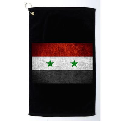 Vintage Syrian Independence Flag Golf Towel
