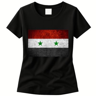 Vintage Syrian Independence Flag Womens T-Shirt