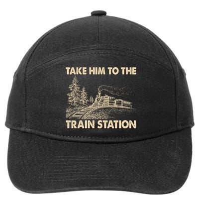 Vintage Take Him To the Train Station 7-Panel Snapback Hat