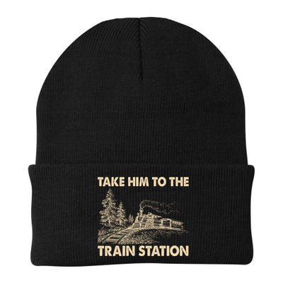 Vintage Take Him To the Train Station Beanie
