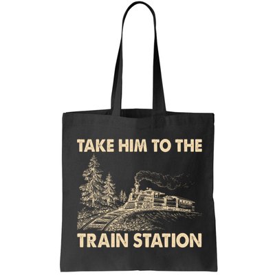 Vintage Take Him To the Train Station Bag