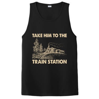 Vintage Take Him To the Train Station PosiCharge Competitor Tank