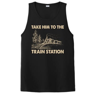 Vintage Take Him To the Train Station PosiCharge Competitor Tank