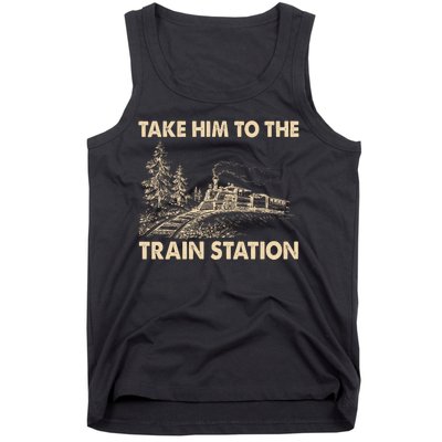 Vintage Take Him To the Train Station Tank Top