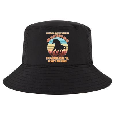 Vintage Take My Horse To The Old Town Road Cool Comfort Performance Bucket Hat