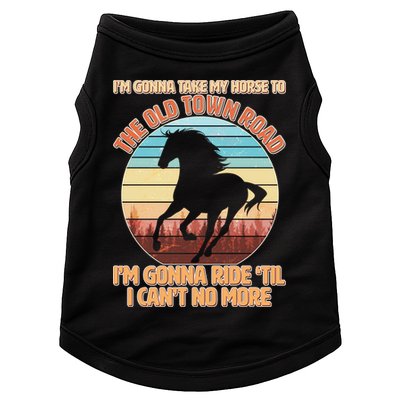 Vintage Take My Horse To The Old Town Road Doggie Tank