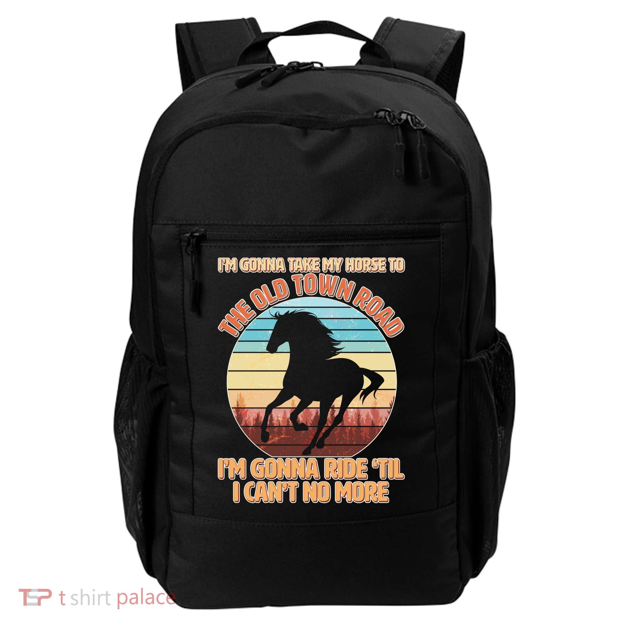 Vintage Take My Horse To The Old Town Road Backpack