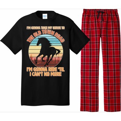 Vintage Take My Horse To The Old Town Road Pajama Set