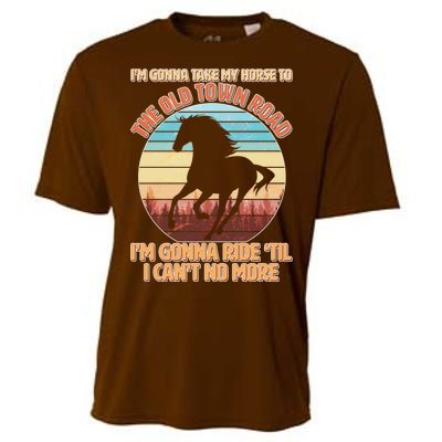 Vintage Take My Horse To The Old Town Road Cooling Performance Crew T-Shirt